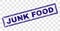 Grunge JUNK FOOD Rectangle Stamp