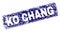 Grunge KO CHANG Framed Rounded Rectangle Stamp