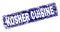 Grunge KOSHER CUISINE Framed Rounded Rectangle Stamp