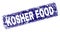 Grunge KOSHER FOOD Framed Rounded Rectangle Stamp