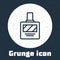 Grunge line Aftershave icon isolated on grey background. Cologne spray icon. Male perfume bottle. Monochrome vintage
