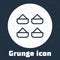Grunge line Indian spice icon isolated on grey background. Monochrome vintage drawing. Vector