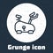 Grunge line Stationary bicycle icon isolated on grey background. Exercise bike. Monochrome vintage drawing. Vector