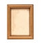 Grunge linen in wooden frame