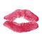 Grunge lipstick kiss