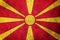 Grunge Macedonia flag. Macedonian flag with grunge texture.