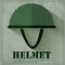 Grunge military helmet icon background concept.