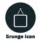 Grunge Mirror icon isolated on white background. Monochrome vintage drawing. Vector