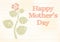 Grunge mothers day background