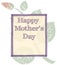 Grunge mothers day background