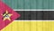 Grunge mozambique flag