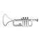 Grunge music trumpet instrument artistic melody