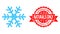 Grunge Naturals Only Stamp and Net Snowflake Icon