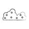 Grunge nature fluffy beauty cloud icon