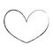 Grunge nice heart shape love symbol