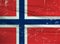 Grunge Norway flag. Norway flag with waving grunge texture.