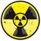 Grunge nuclear power sign