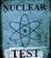 Grunge nuclear teast sign