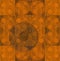 Grunge orange decorative circle