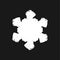 Grunge Painted Snowflake