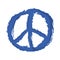 grunge peace symbol