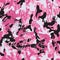 Grunge pink camouflage, modern fashion design. Camo pattern, fashionable fabric. Vector seamless texture.