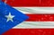 Grunge Puerto Rico flag. Puerto Rico flag with waving grunge texture.