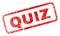 Grunge QUIZ Rounded Rectangle Stamp