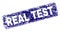 Grunge REAL TEST Framed Rounded Rectangle Stamp