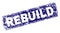 Grunge REBUILD Framed Rounded Rectangle Stamp