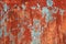 Grunge red brown old painted wall background