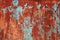 Grunge red brown old painted wall background