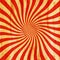 Grunge red and orange vintage sunburst swirl, twirl background t