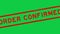 Grunge red order confirmed word rubber stamp zoom on green background