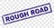 Grunge ROUGH ROAD Rectangle Stamp