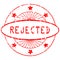 Grunge round stamp - rejected