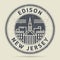 Grunge rubber stamp or label with text Edison, New Jersey