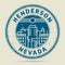 Grunge rubber stamp or label with text Henderson, Nevada
