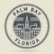 Grunge rubber stamp or label with text Palm Bay, Florida