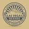 Grunge rubber stamp with name of Las Vegas, Nevada