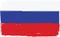 Grunge RUSSIA flag or banner