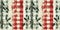Grunge rustic Christmas holly leaf winter cottage style border. Festive distress cloth effect for cozy holiday season