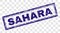 Grunge SAHARA Rectangle Stamp