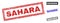 Grunge SAHARA Scratched Rectangle Watermarks