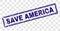 Grunge SAVE AMERICA Rectangle Stamp