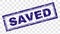 Grunge SAVED Rectangle Stamp