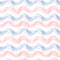 Grunge seamless pattern of rose quartz and serenity wave