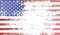 Grunge shabby American flag with place for text.