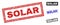 Grunge SOLAR Scratched Rectangle Stamp Seals