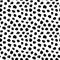 Grunge spots hand drawn vector seamless pattern. Ink dirty circles texture.